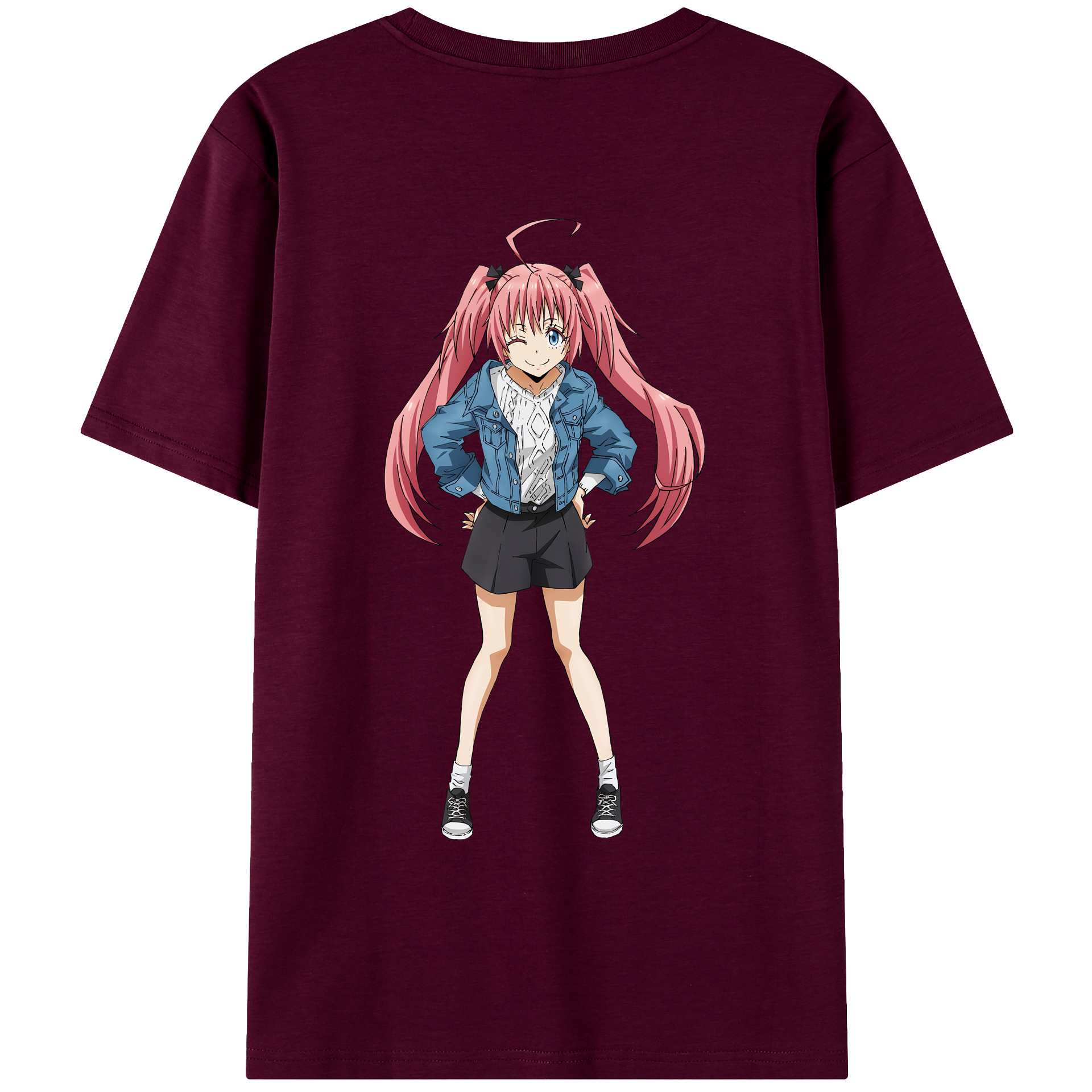（画像用） 転スラ Regarding Reincarnated to Slime レディース半袖Tシャツ(バックプリント)
